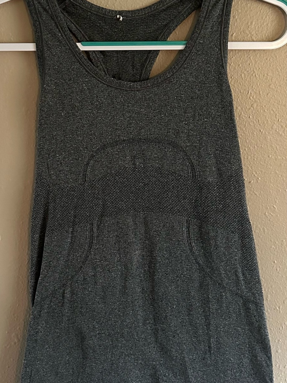 lululemon athletica Charcoal Grey Racerback Tank Top